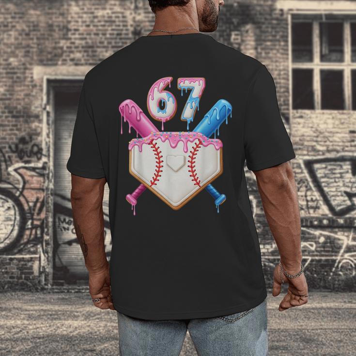 6 7 Baseball Dripping Six Seven Gen Alpha Slang Men's Back Print T-Shirt 6 7 Baseball Dripping Six Seven Gen Alpha Slang Men's Back Print T-Shirt