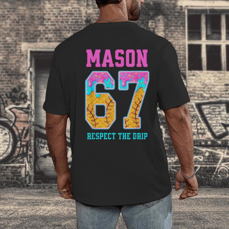 6 7 Mason Baseball Drip Men's Back Print T-Shirt 6 7 Mason Baseball Drip Men's Back Print T-Shirt