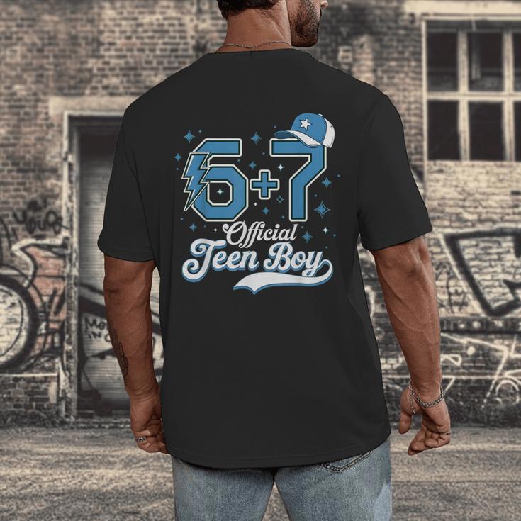 6 7 Meme Official Teenager 13th Birthday Baseball Boy Men's Back Print T-Shirt 6 7 Meme Official Teenager 13th Birthday Baseball Boy Men's Back Print T-Shirt