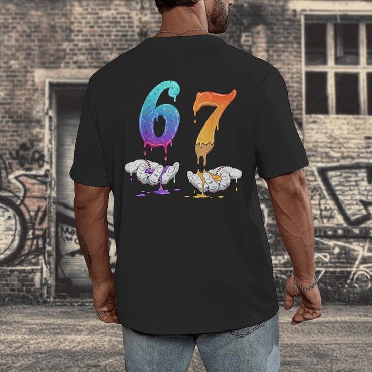 6 7 Six Seven Meme Hands Ice Cream Baseball Drip Boy Girl Men's Back Print T-Shirt 6 7 Six Seven Meme Hands Ice Cream Baseball Drip Boy Girl Men's Back Print T-Shirt