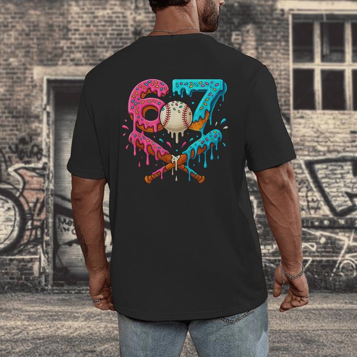 67 Ice Cream Drip Baseball Meme – Six Seven Gen Alpha Men's Back Print T-Shirt 67 Ice Cream Drip Baseball Meme – Six Seven Gen Alpha Men's Back Print T-Shirt