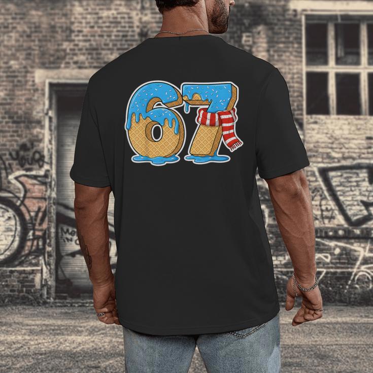 67 Ice Cream Drip Six Seven Baseball Drip 67 Boys Meme Men's Back Print T-Shirt 67 Ice Cream Drip Six Seven Baseball Drip 67 Boys Meme Men's Back Print T-Shirt