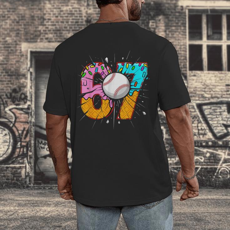 67 Six Seven 6 7 Boys 67 Baseball Ice Cream Drip 6 7 Men's Back Print T-Shirt 67 Six Seven 6 7 Boys 67 Baseball Ice Cream Drip 6 7 Men's Back Print T-Shirt