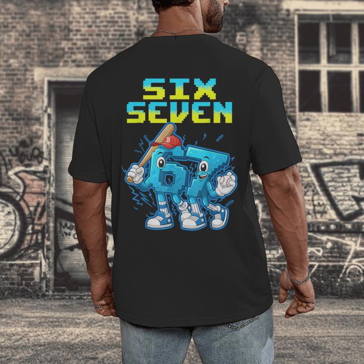67 Six Seven 6-7 Italian Brainrot Kids Baseball Meme Men's Back Print T-Shirt 67 Six Seven 6-7 Italian Brainrot Kids Baseball Meme Men's Back Print T-Shirt