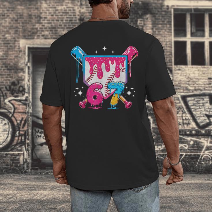 67 Six Seven Ice Cream Drip Baseball Boys Youth Men's Back Print T-Shirt 67 Six Seven Ice Cream Drip Baseball Boys Youth Men's Back Print T-Shirt