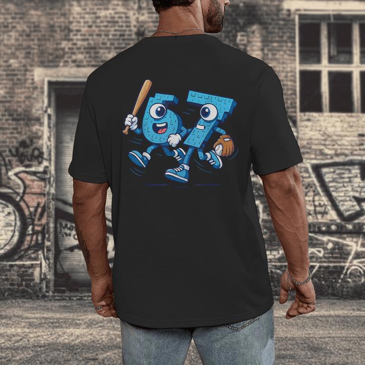 67 Six Seven Italian Brainrot Kid Baseball 67 Meme Christmas Men's Back Print T-Shirt 67 Six Seven Italian Brainrot Kid Baseball 67 Meme Christmas Men's Back Print T-Shirt