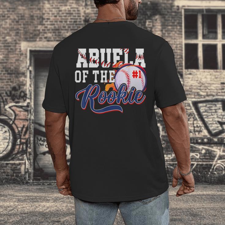 Abuela Rookie Of Year 1st Birthday Baseball Theme Matching Men's Back Print T-Shirt