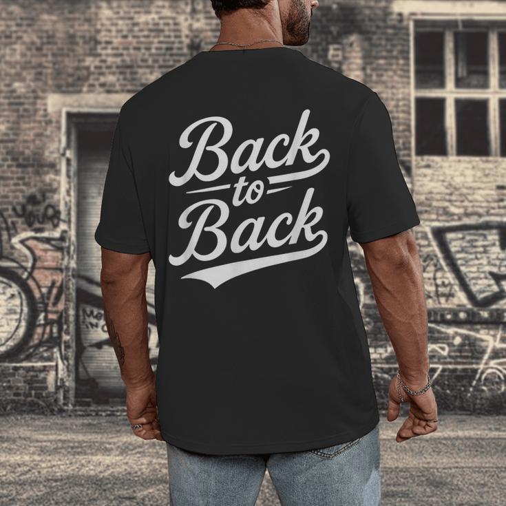 Back To Back For Boys Girls Men Women Baseball Men's Back Print T-Shirt Back To Back For Boys Girls Men Women Baseball Men's Back Print T-Shirt
