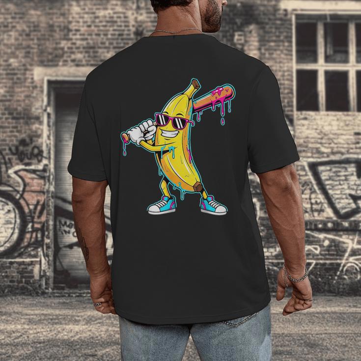 Banana Baseball Drip Kids Youth Boys Girls Men's Back Print T-Shirt Banana Baseball Drip Kids Youth Boys Girls Men's Back Print T-Shirt