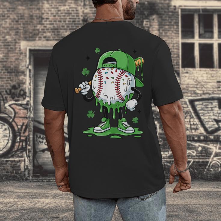 Baseball Drip For Boys Ice Cream Drip Baseball Player Men's Back Print T-Shirt Baseball Drip For Boys Ice Cream Drip Baseball Player Men's Back Print T-Shirt