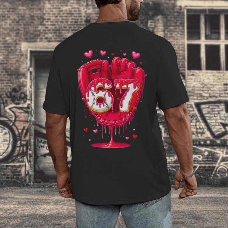 Baseball Drip Ice Cream Valentine Youth Boys Girls Sport Men's Back Print T-Shirt Baseball Drip Ice Cream Valentine Youth Boys Girls Sport Men's Back Print T-Shirt