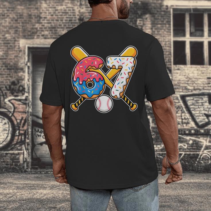 Baseball Drip Number 67 Player 67th Birthday Meme Men's Back Print T-Shirt Baseball Drip Number 67 Player 67th Birthday Meme Men's Back Print T-Shirt