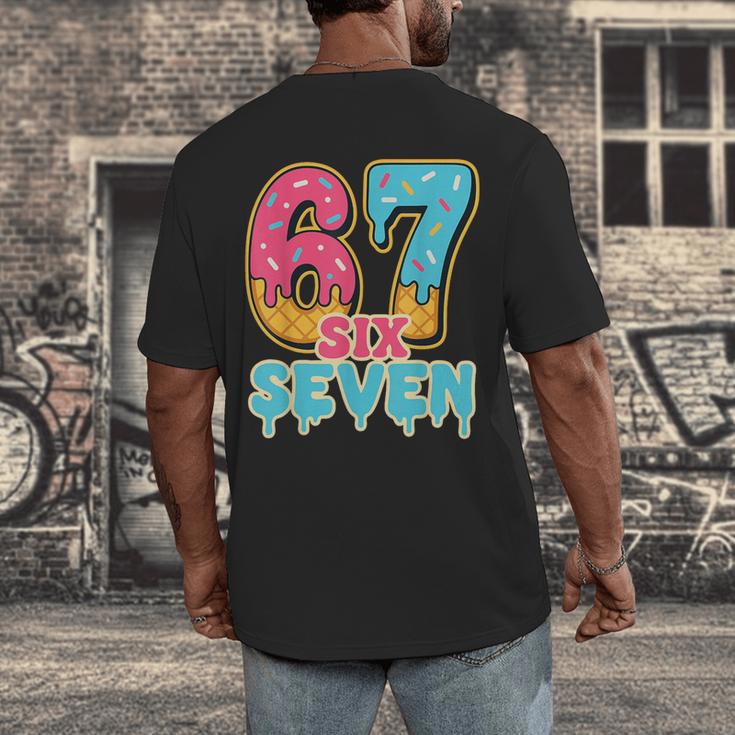 Baseball Drip Number 67 Player Trendy 6 7 Meme Men's Back Print T-Shirt