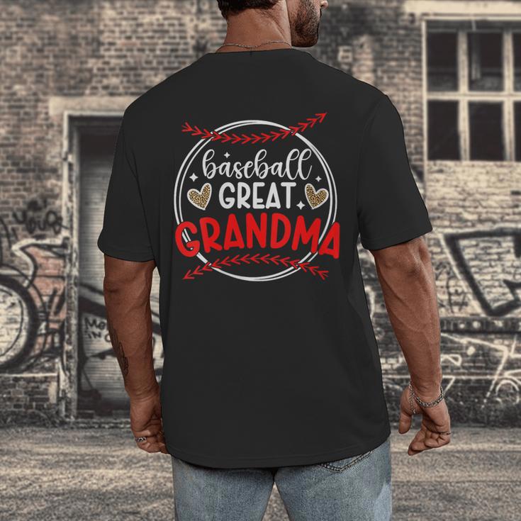 Baseball Great Grandma Of A Baseball Player Great Grandma Men's Back Print T-Shirt Baseball Great Grandma Of A Baseball Player Great Grandma Men's Back Print T-Shirt