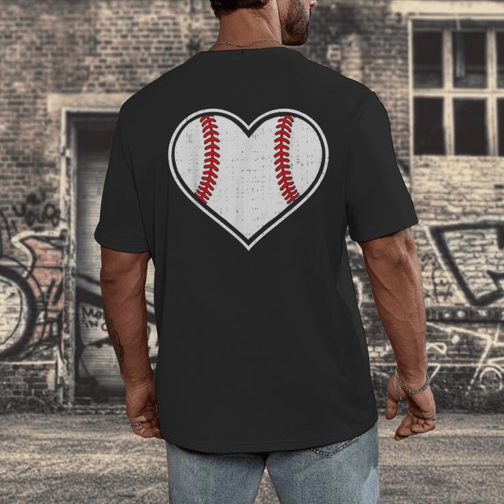 Baseball Heart Love Sport Valentines Day Men Women Boys Kids Men's Back Print T-Shirt Baseball Heart Love Sport Valentines Day Men Women Boys Kids Men's Back Print T-Shirt
