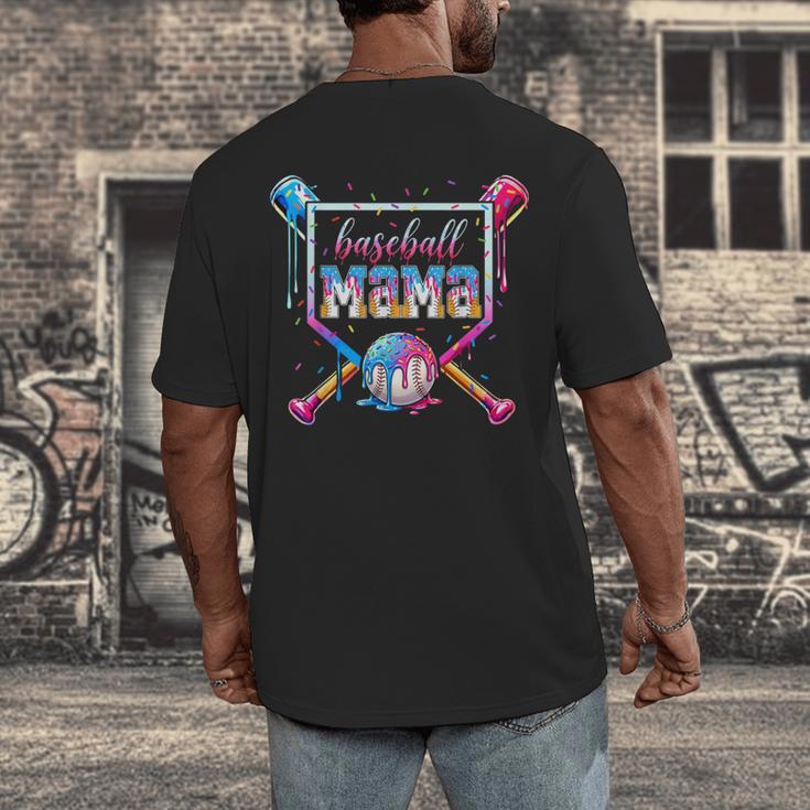 Baseball Mama Ice Cream Drip For Men Women Boy Kids Men's Back Print T-Shirt Baseball Mama Ice Cream Drip For Men Women Boy Kids Men's Back Print T-Shirt