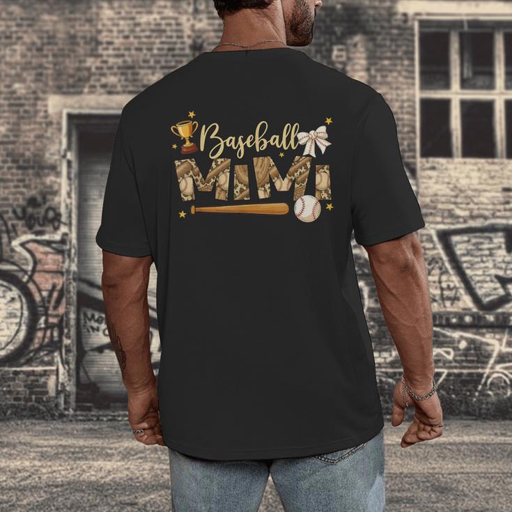 Baseball Mimi Vintage Baseball Lover Men's Back Print T-Shirt