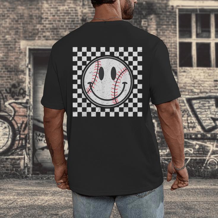 Baseball Season Happy Game Day Trendy Sports Vintage Men's Back Print T-Shirt