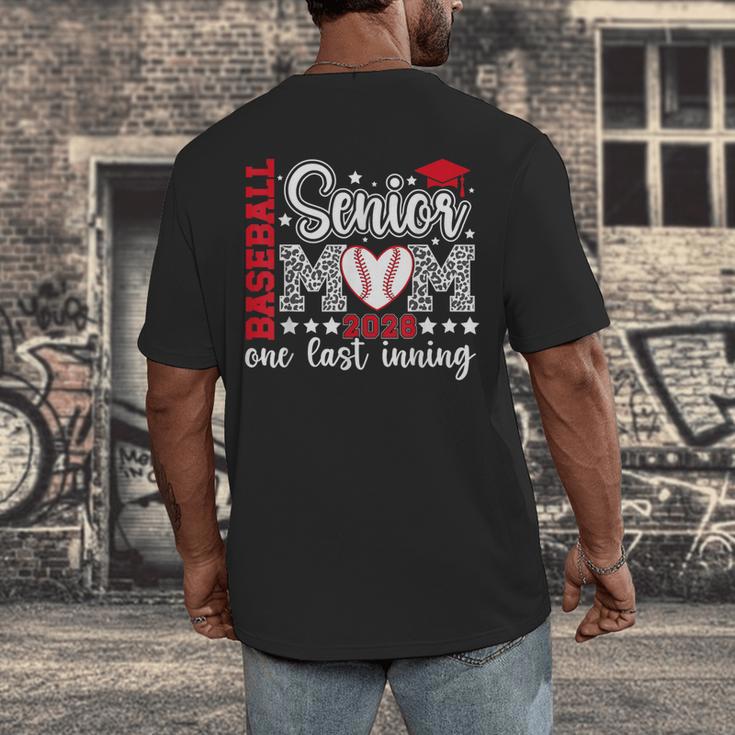 Baseball Senior Mom 2026 Last Inning Baseball Senior Mama Men's Back Print T-Shirt Baseball Senior Mom 2026 Last Inning Baseball Senior Mama Men's Back Print T-Shirt