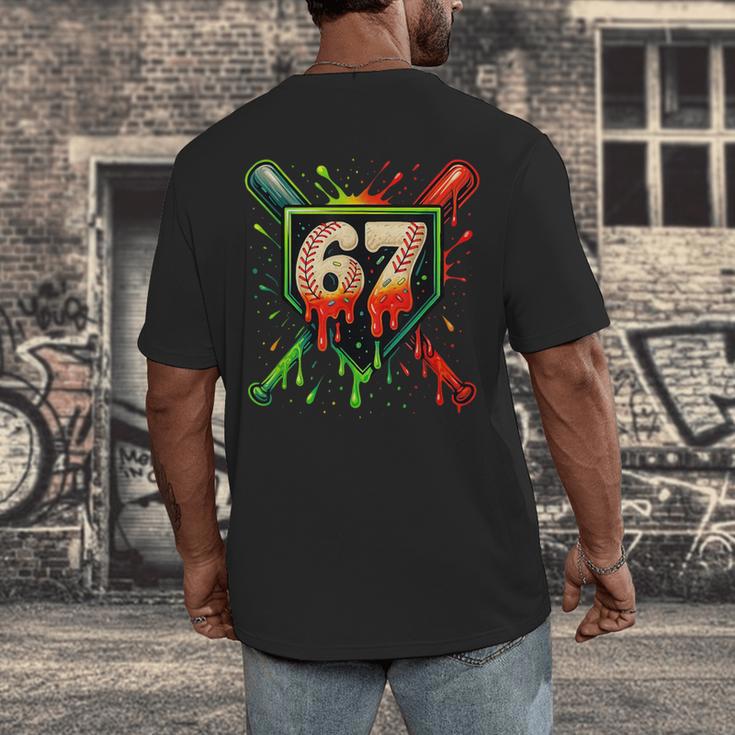 Baseball Six Seven 67 Meme Ice Cream Drip Xmas Men Women Men's Back Print T-Shirt Baseball Six Seven 67 Meme Ice Cream Drip Xmas Men Women Men's Back Print T-Shirt