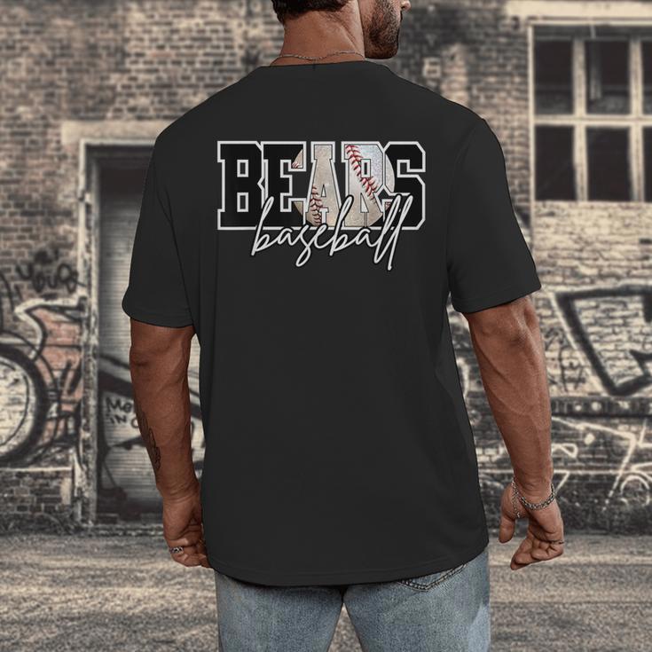 Bears Baseball Mom Game Day School Spirit Bear Pride Men's Back Print T-Shirt Bears Baseball Mom Game Day School Spirit Bear Pride Men's Back Print T-Shirt