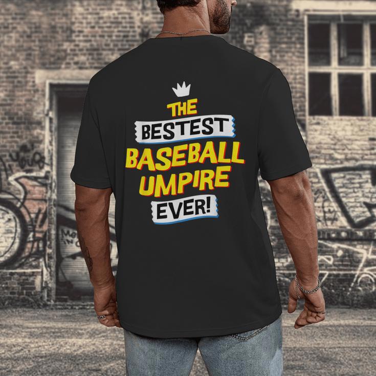 Best Baseball Umpire Job Occupation Men's Back Print T-Shirt Best Baseball Umpire Job Occupation Men's Back Print T-Shirt