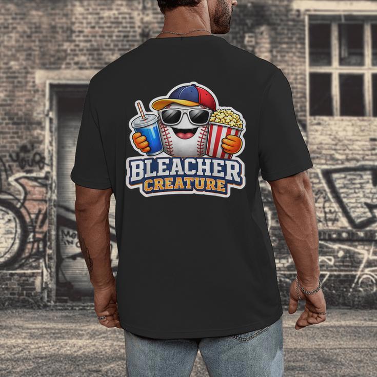 Bleacher Creature Baseball Fan Supporter Game Day Ball Men's Back Print T-Shirt Bleacher Creature Baseball Fan Supporter Game Day Ball Men's Back Print T-Shirt