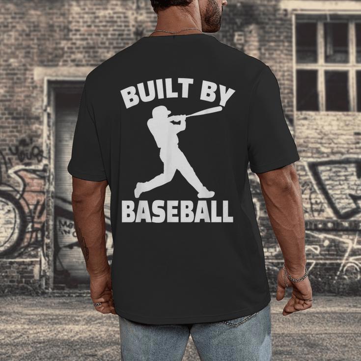 Built By Baseball Baseball For Men Women Boys Players Men's Back Print T-Shirt Built By Baseball Baseball For Men Women Boys Players Men's Back Print T-Shirt