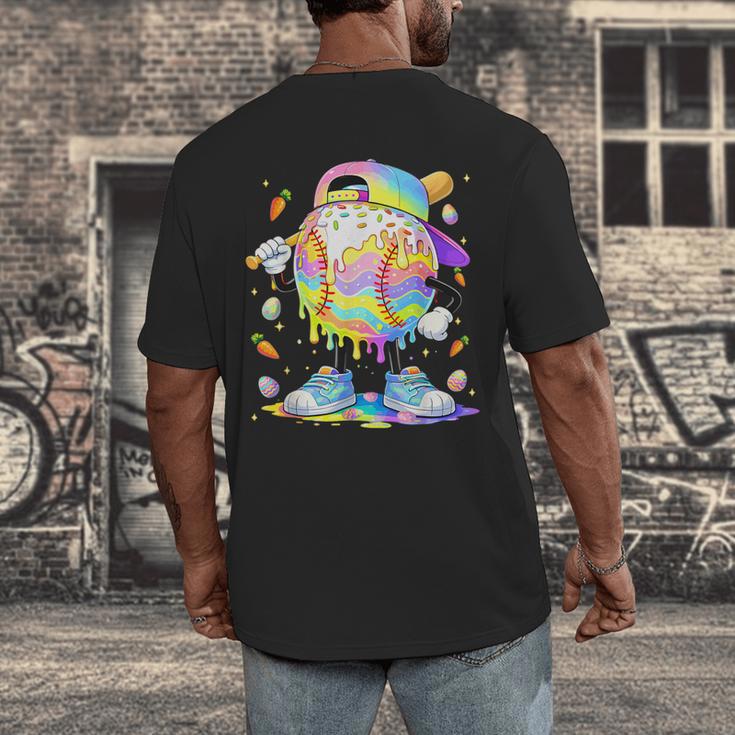 Cute Easter Baseball Ice Cream Boys Girls Kids Men's Back Print T-Shirt Cute Easter Baseball Ice Cream Boys Girls Kids Men's Back Print T-Shirt