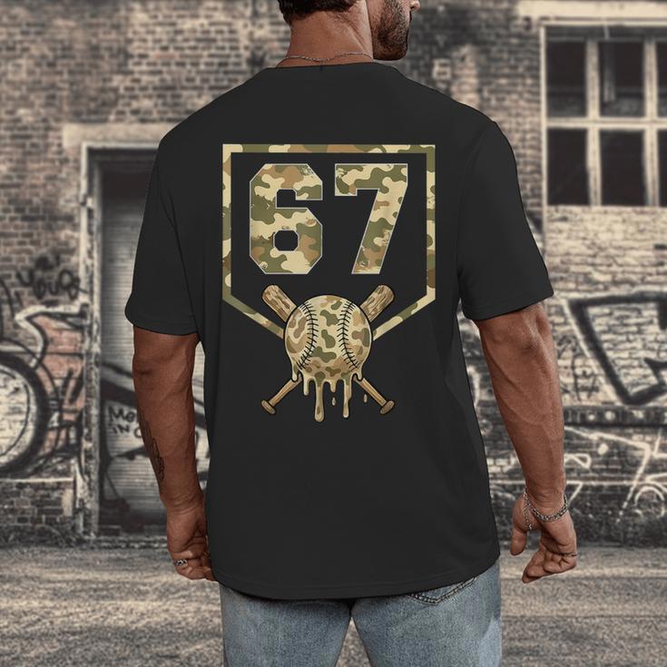 Dripping Camo 67 Baseball Ice Cream Drip 6-7 Six Seven Boy Men's Back Print T-Shirt Dripping Camo 67 Baseball Ice Cream Drip 6-7 Six Seven Boy Men's Back Print T-Shirt