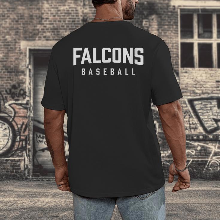 Falcons Baseball Inspired Men's Back Print T-Shirt Falcons Baseball Inspired Men's Back Print T-Shirt