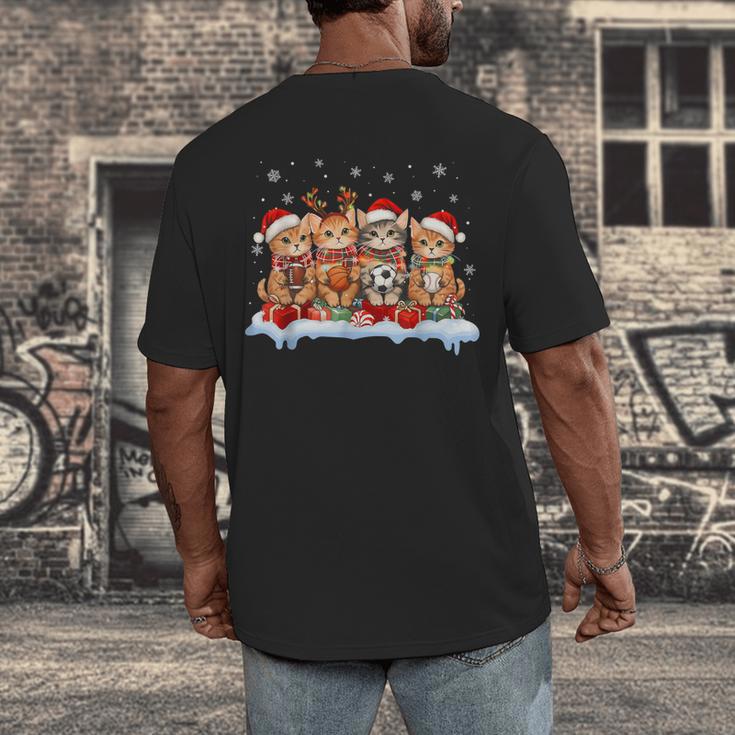 Football Baseball Basketball Player Sport Christmas Men's Back Print T-Shirt