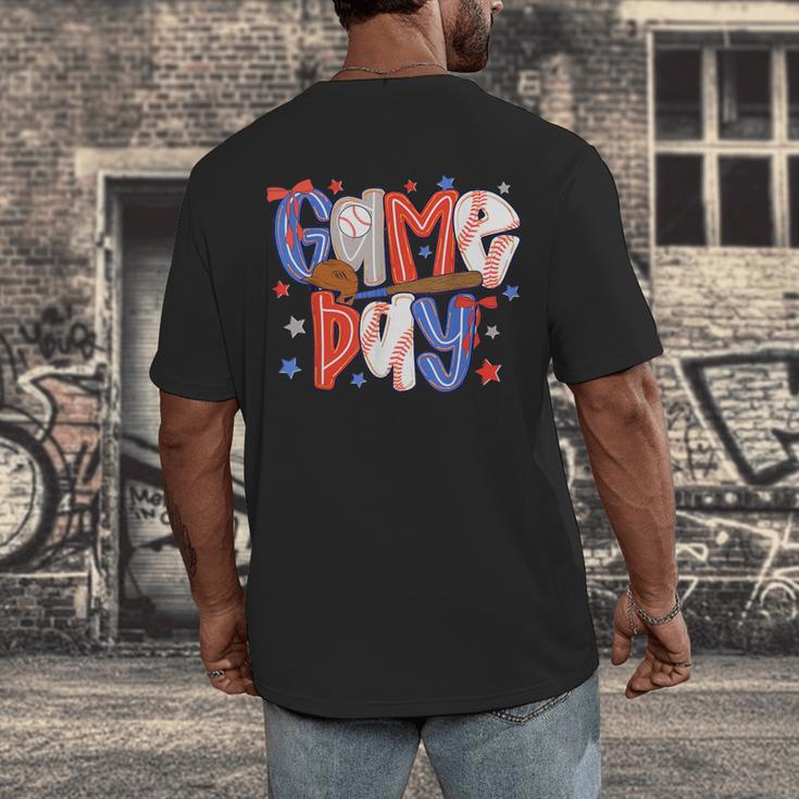 Game Day Baseball Lover Field Day Men Women Kid Men's Back Print T-Shirt Game Day Baseball Lover Field Day Men Women Kid Men's Back Print T-Shirt