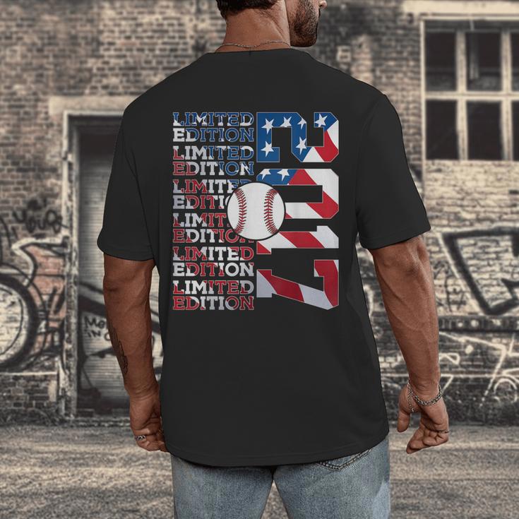 Limited Edition 2017 Baseball 9TH Birthday Men's Back Print T-Shirt