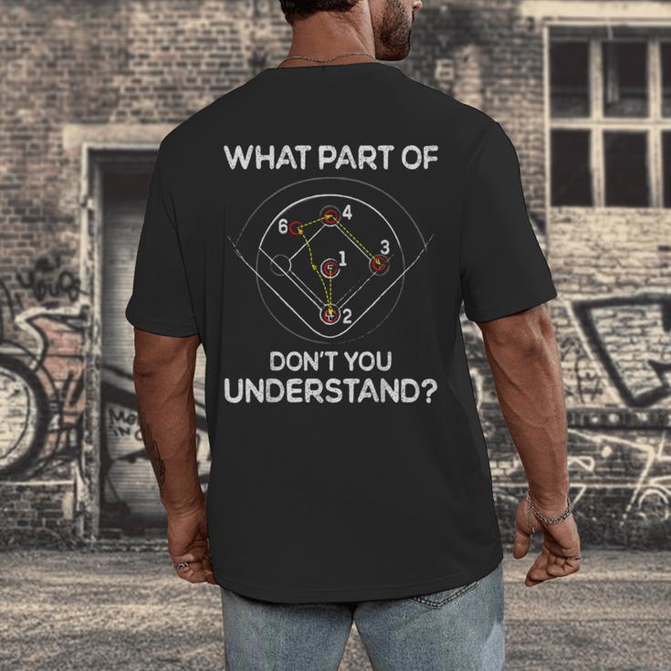 What Part Of Dont You Understand 6432 Baseball Men's Back Print T-Shirt