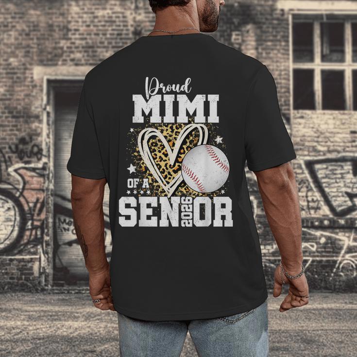 Proud Mimi Of A 2026 Senior Baseball Graduation Leopard Men's Back Print T-Shirt Proud Mimi Of A 2026 Senior Baseball Graduation Leopard Men's Back Print T-Shirt