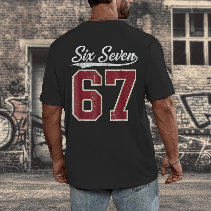 Six Seven Meme Boys Girls Kids 67 Baseball Jersey Men's Back Print T-Shirt Six Seven Meme Boys Girls Kids 67 Baseball Jersey Men's Back Print T-Shirt