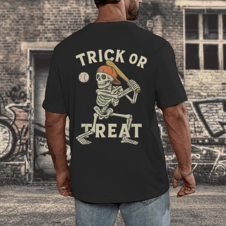 Skeleton Baseball Halloween Costume Men Boys Kids Tee Men's Back Print T-Shirt Skeleton Baseball Halloween Costume Men Boys Kids Tee Men's Back Print T-Shirt