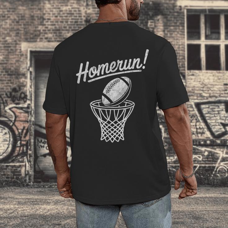 Sports Homerun Football Basketball Baseball Joke Tee Men's Back Print T-Shirt Sports Homerun Football Basketball Baseball Joke Tee Men's Back Print T-Shirt