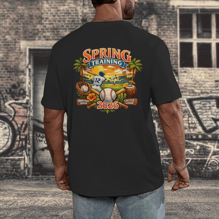 Spring Training 2026 Baseball Vintage Sunset Men's Back Print T-Shirt Spring Training 2026 Baseball Vintage Sunset Men's Back Print T-Shirt