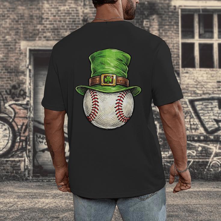 St Patricks Day Baseball Player Leprechaun Hat Men Boys Kids Men's Back Print T-Shirt St Patricks Day Baseball Player Leprechaun Hat Men Boys Kids Men's Back Print T-Shirt