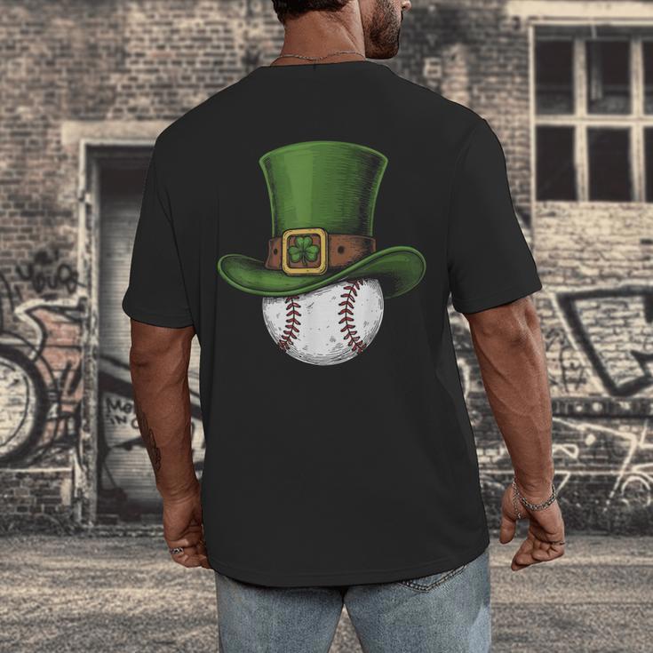 St Patricks Day Shamrock Baseball Saint Paddy's Kids Boys Men's Back Print T-Shirt