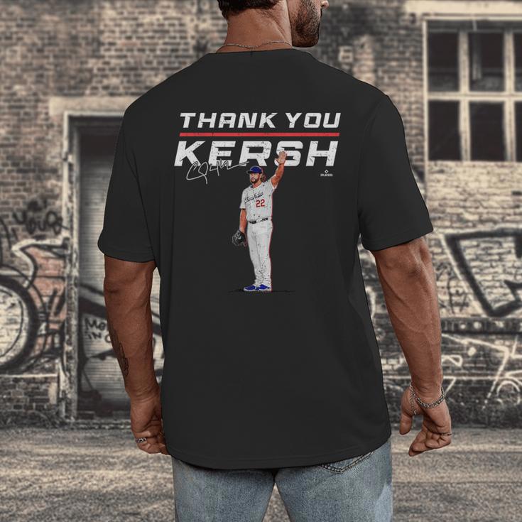 Thank You Kersh Clayton Kershaw Los Angeles Baseball MLBPA Men's Back Print T-Shirt Thank You Kersh Clayton Kershaw Los Angeles Baseball MLBPA Men's Back Print T-Shirt