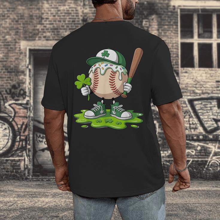 Toddler Baseball Drip Ice Cream Boys Kids St Patricks Day Men's Back Print T-Shirt Toddler Baseball Drip Ice Cream Boys Kids St Patricks Day Men's Back Print T-Shirt