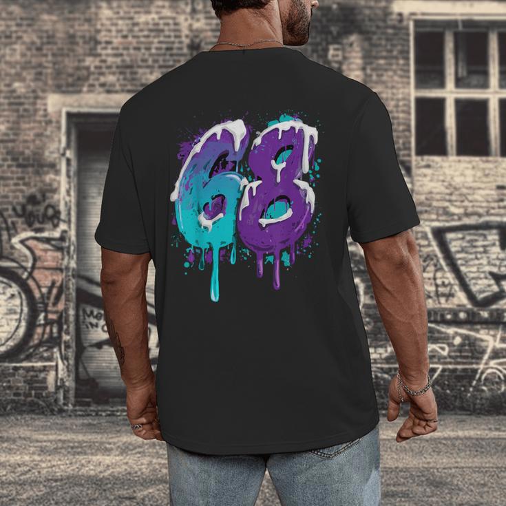 Vintage Baseball 68 Number Men's Back Print T-Shirt Vintage Baseball 68 Number Men's Back Print T-Shirt
