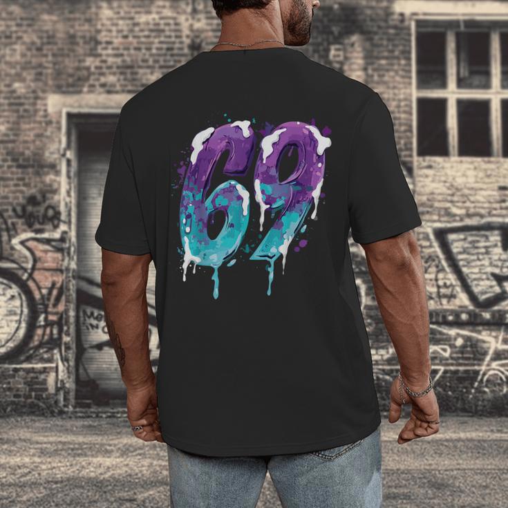 Vintage Baseball 69 Number Men's Back Print T-Shirt Vintage Baseball 69 Number Men's Back Print T-Shirt