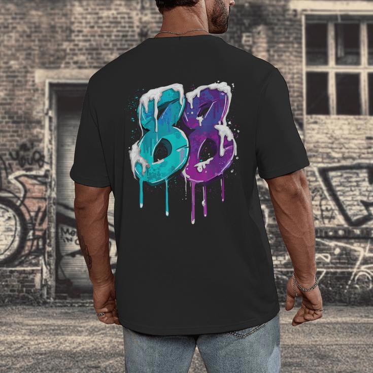 Vintage Baseball 88 Number Men's Back Print T-Shirt