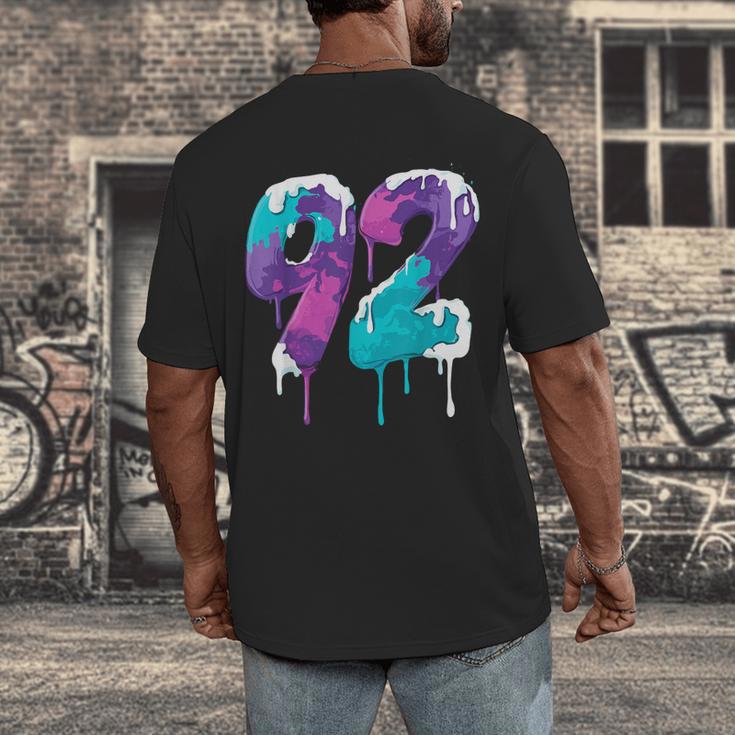 Vintage Baseball 92 Number Men's Back Print T-Shirt Vintage Baseball 92 Number Men's Back Print T-Shirt