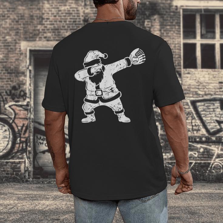 Vintage Dabbing Santa Christmas Baseball Xmas Costume Men's Back Print T-Shirt Vintage Dabbing Santa Christmas Baseball Xmas Costume Men's Back Print T-Shirt