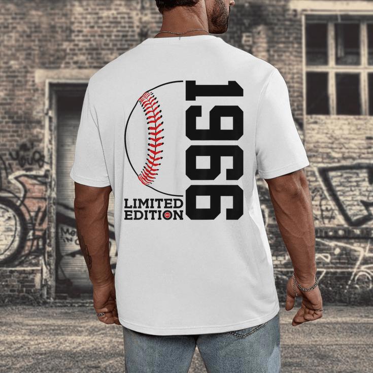 60th Birthday Baseball Limited Edition 1966 Men's Back Print T-Shirt 60th Birthday Baseball Limited Edition 1966 Men's Back Print T-Shirt
